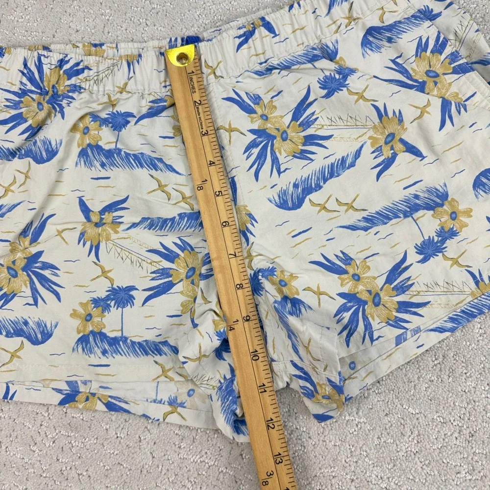 Patagonia Barely Baggies Shorts‎ Womens Small White Floral 2.5